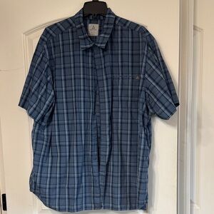 Ascend Navy Checkered Casual Shirt